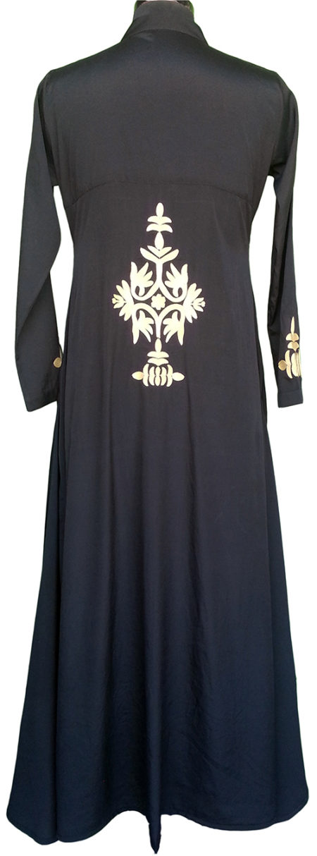 embroidery black abaya