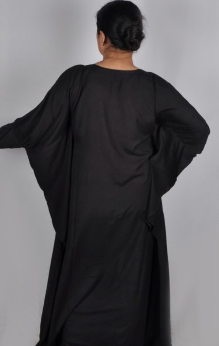 Bamboo Abaya with embroidery and bat sleeves