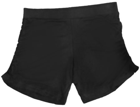 Plain black shorts