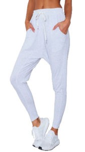 Yoga and exercise slouch pants in organic cotton or bamboo