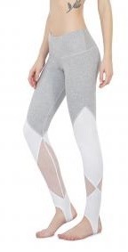 Organic cotton mesh/net leggings and ankle strap