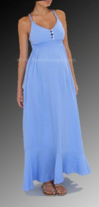 Long ankle gown with straps