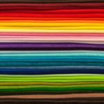 fabrics of various colours