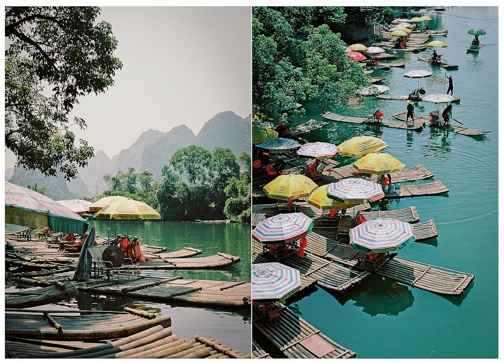 China on Film Yangshuo Yulong river boats