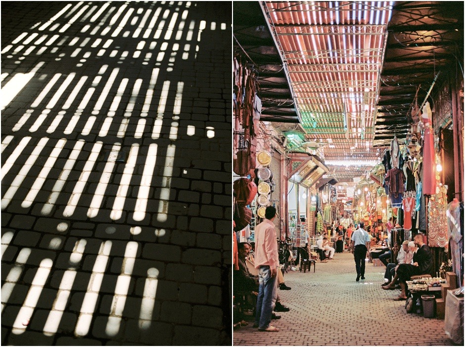 Diptych of the Marrakesh souks 