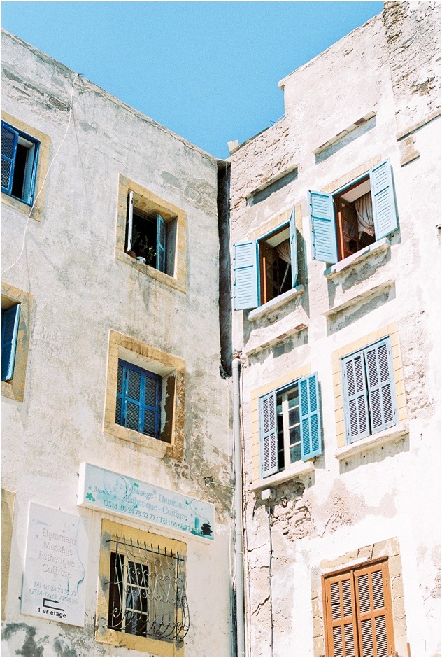 Essaouira buildngs in the old town