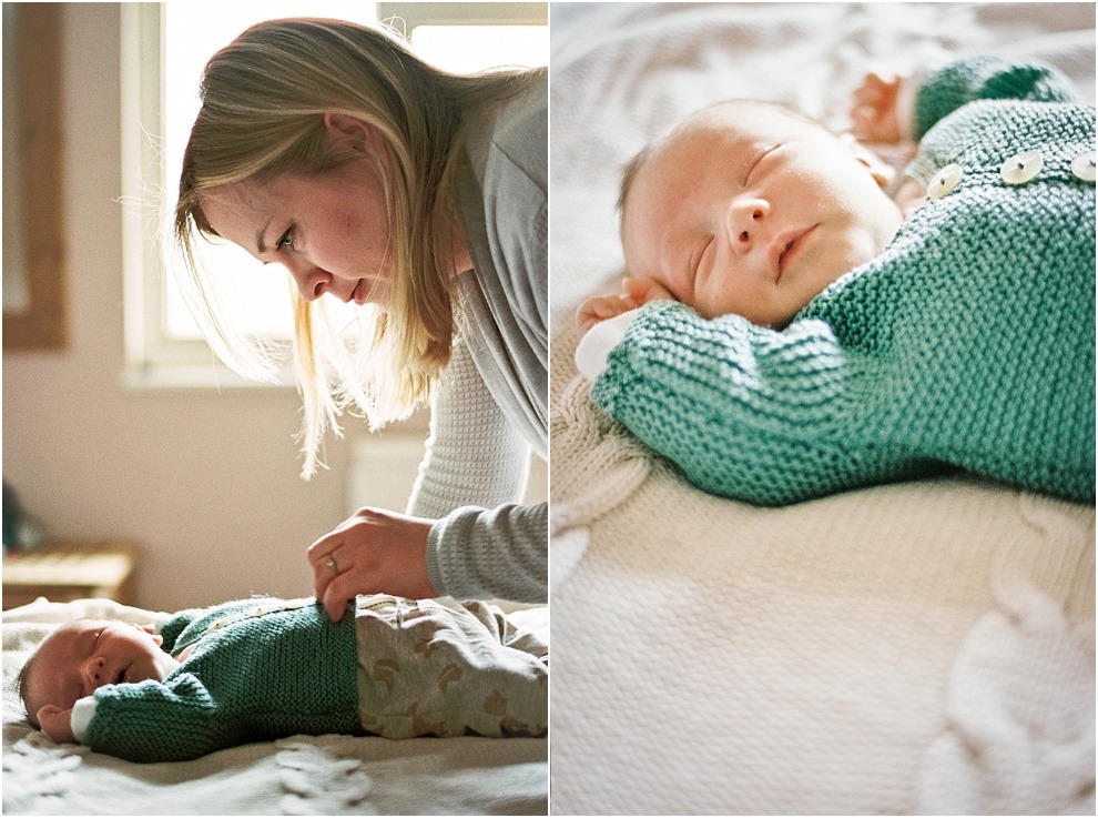 Mother watching baby, newborn phtography , Herts