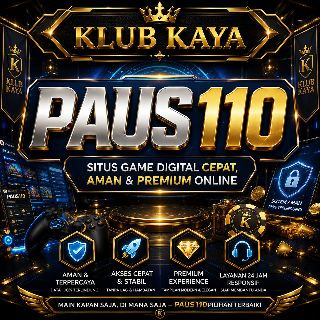 PAUS110 | Situs Game Digital Cepat, Aman & Premium Online