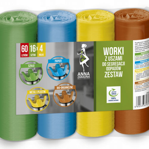 STELLA AZ ZESTAW WORKÓW DO SEGREGACJI 60L 4x16szt (6)