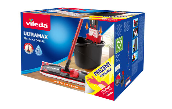 Vileda Ultramax BOX komplet 3890 + rękawice gratis Vileda Ultramax BOX komplet 3890 + rękawice gratis