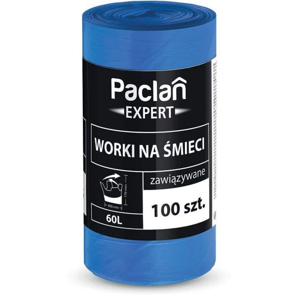 PACLAN EXPERT worki na śmieci 60l a’100 niebieskie (16) PACLAN EXPERT worki na śmieci 60l a’100 niebieskie (16)