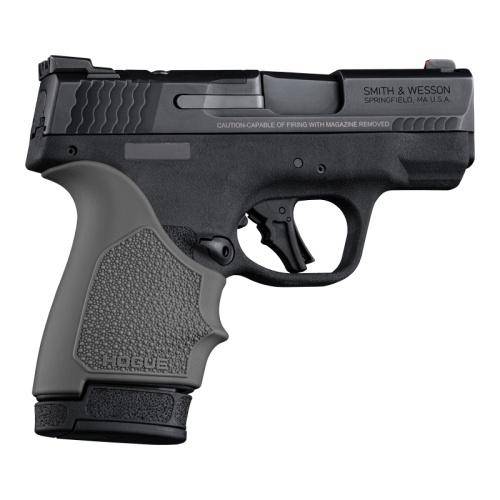 Hogue HandAll Beaver Tail Handgun Grip Sleeve S&W M&P 9 Shield Plus Slate Grey - Image 2