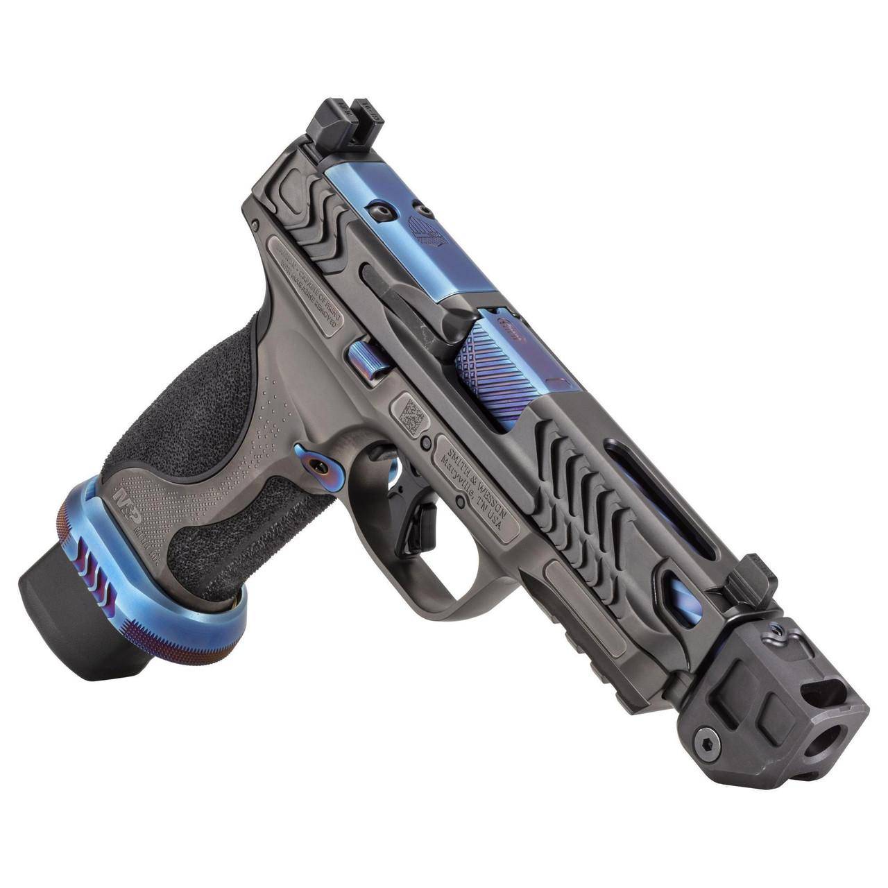 S&W PC M&P 9 Metal HD Spec Series V Handgun 9mm Luger 23rd Magazines(3) 4.9" Barrel w/Compensator Tall Night Sights Gray - Image 3