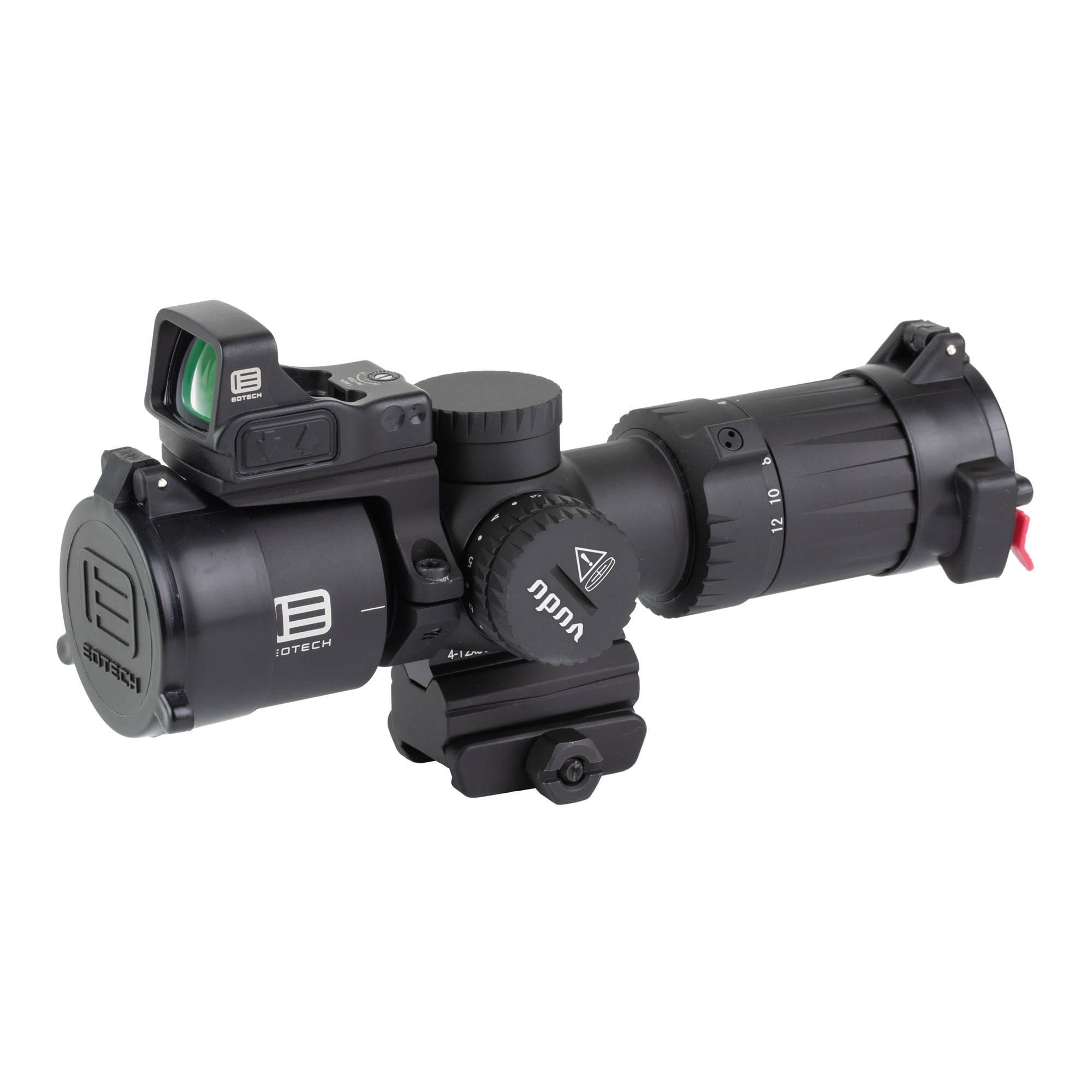 EOTech Vudu Rifle Scope Package 4-12x36 36mm FFP MD5 Black with EFLX and Ring Mount - Image 8