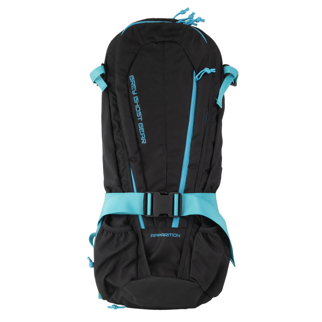 GGG APPARITION SOLID BLK W/CYAN ZIPS