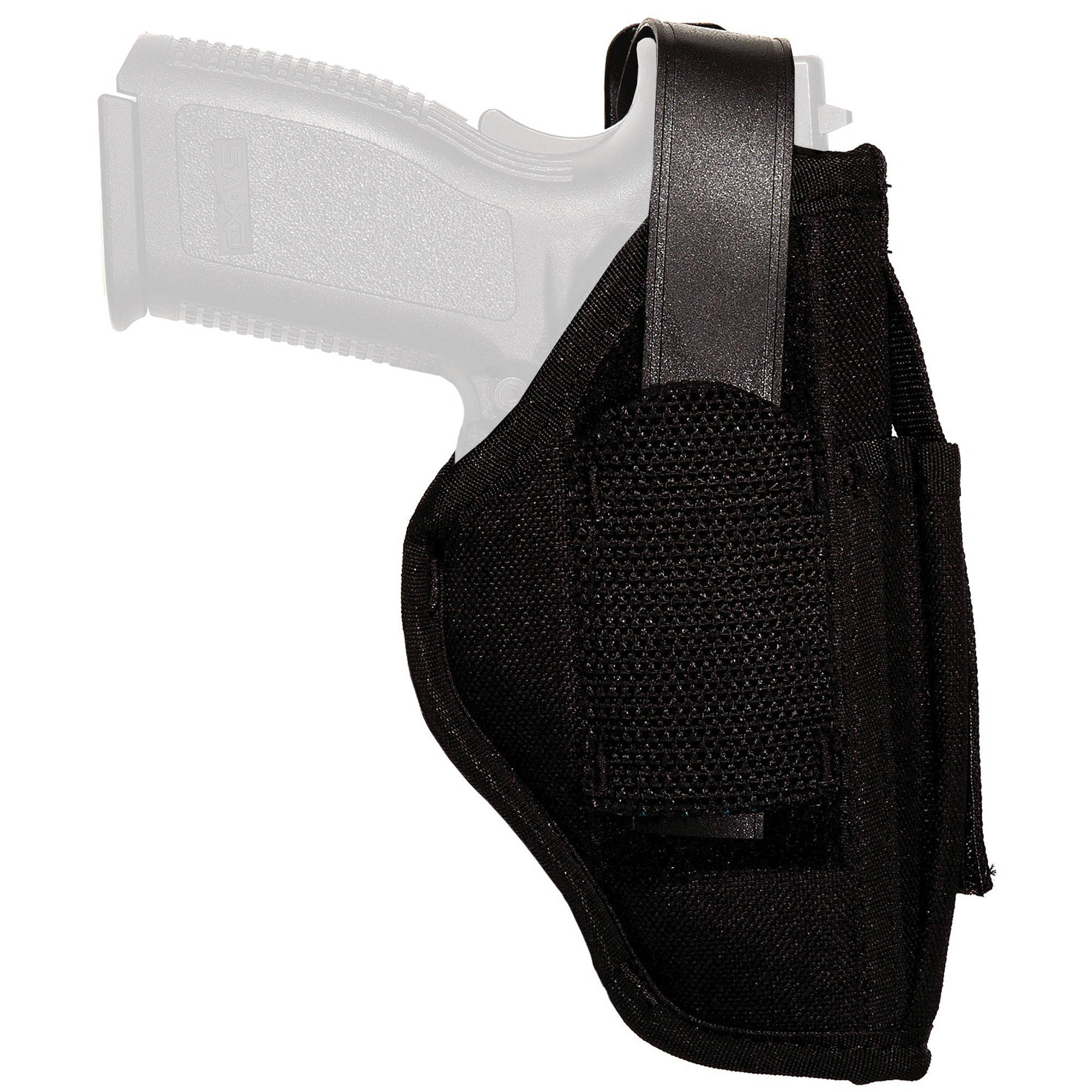 Uncle Mike's Sidekick IWB/OWB Holster with Mag Pouch Size 15 Kodra Black Ambi - Image 2