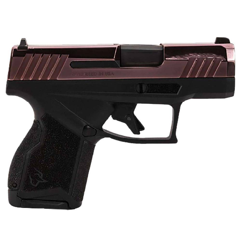 Taurus GX4 Handgun 9mm Luger 10rd Magazines (2) 3" Barrel Rose Gold Slide and Black
