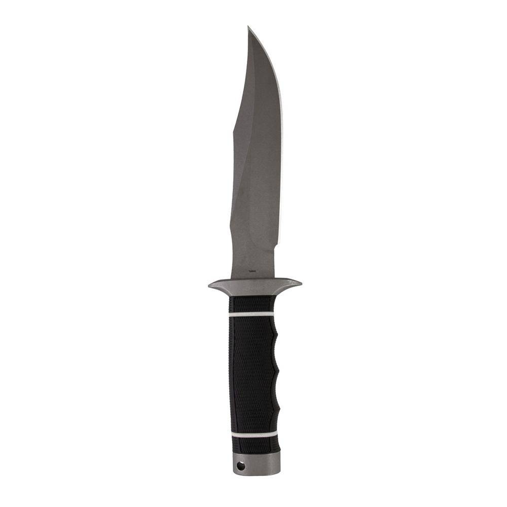 SOG Knives Tech Bowie Knife 6-2/5" Fixed Clip Point Blade Black