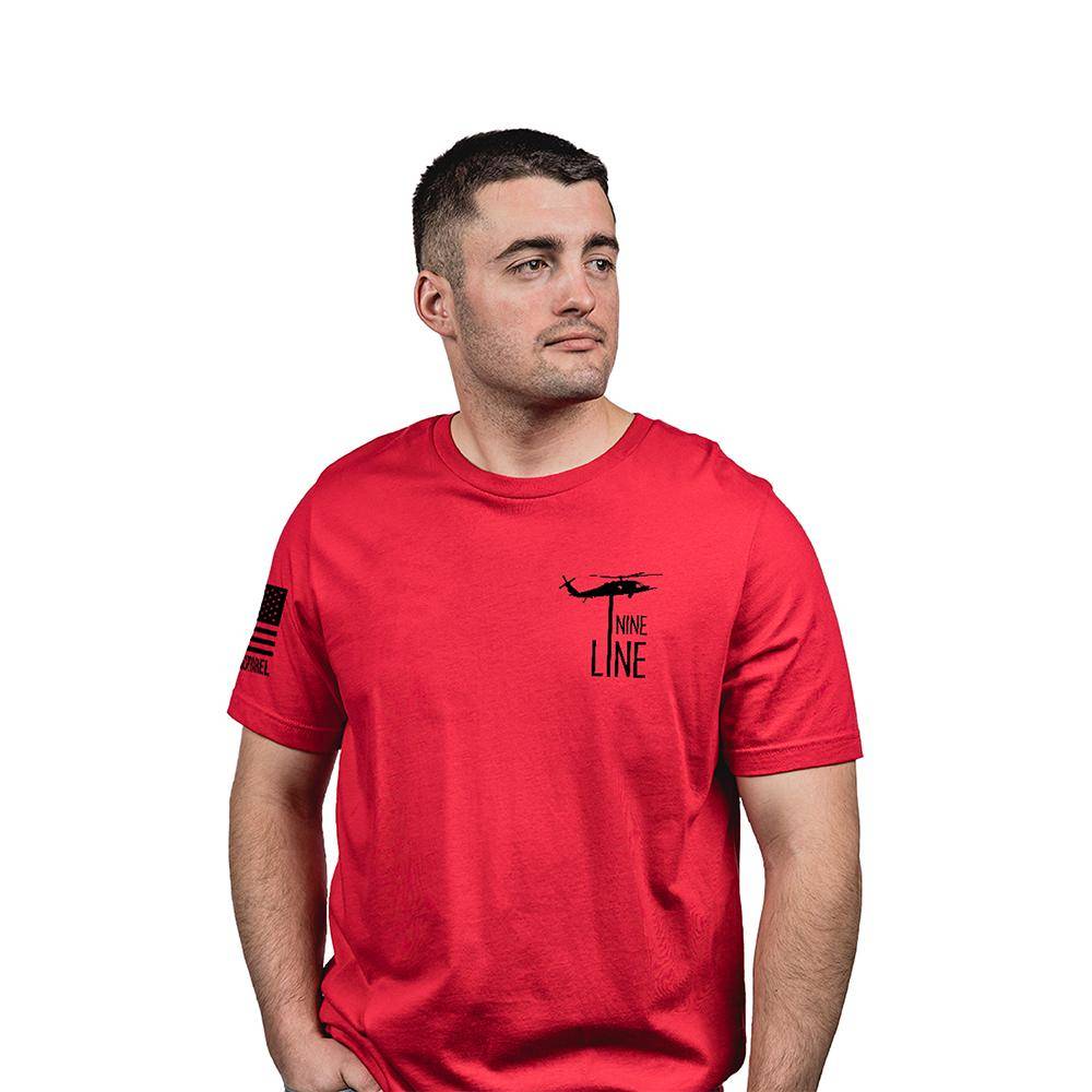 Nine Line Remember Everyone Deployed Short Sleeve Shirt Red XL - Image 2