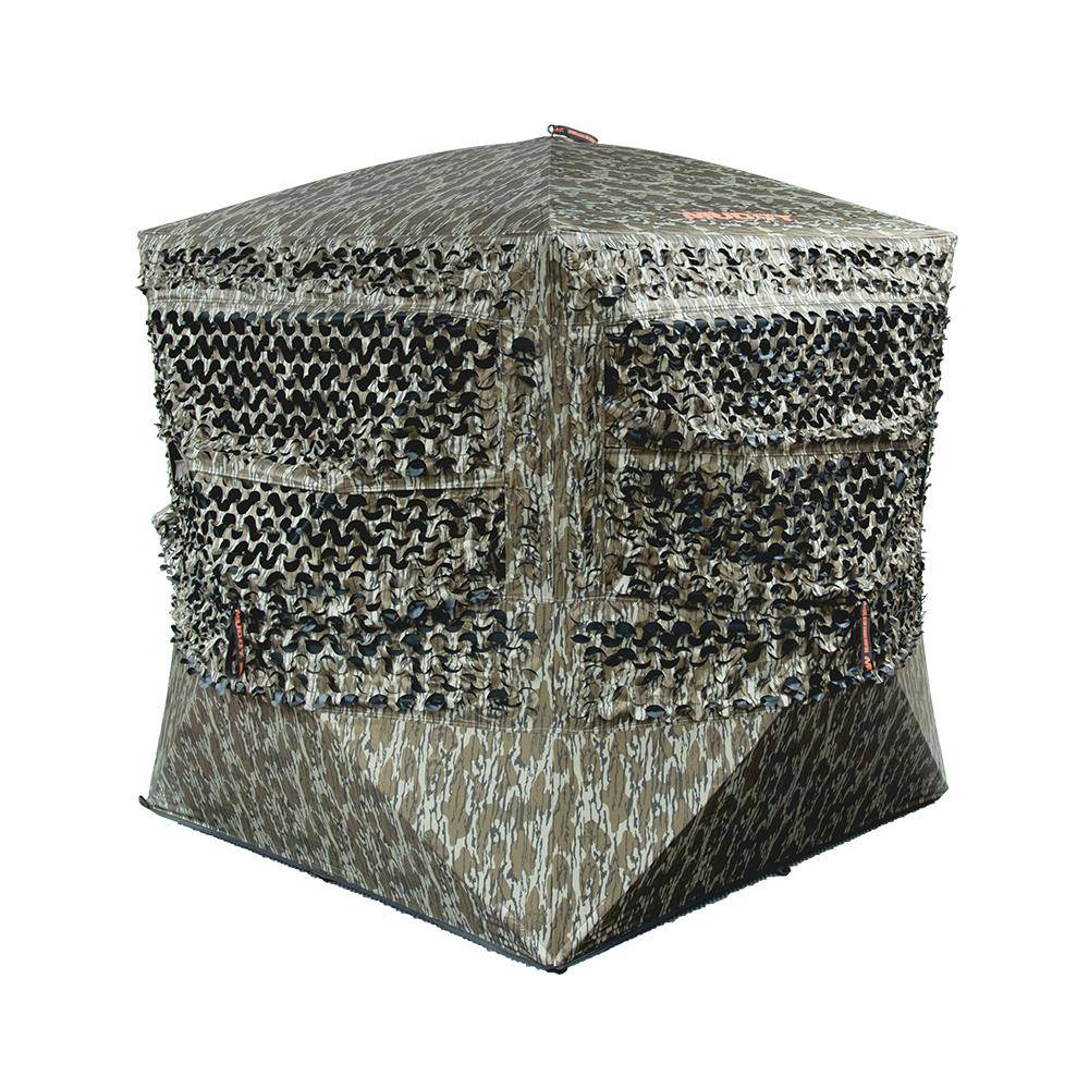 Muddy Carnage Die Cut Ground Blind Mossy Oak Bottomland - Image 2