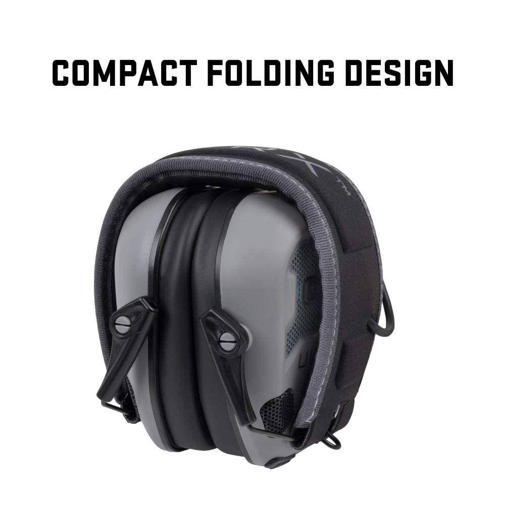 Allen ULTRX Bionic Fuse Bluetooth Electronic Ear Muffs 22dB Cement Grey - Image 8