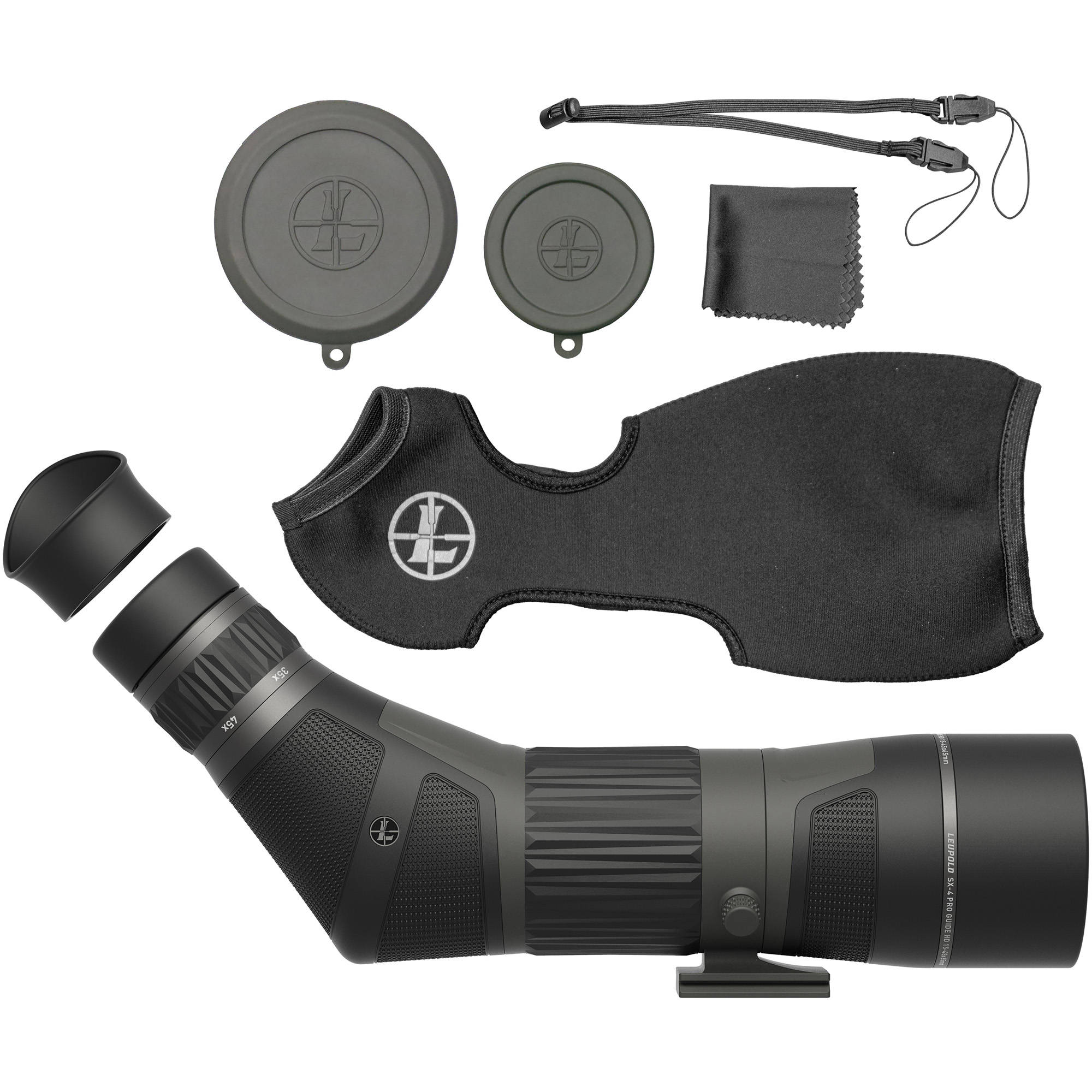 Leupold SX-4 Pro Guide HD Gen 2 Spotting Scope 15-45x65mm Angled - Image 2