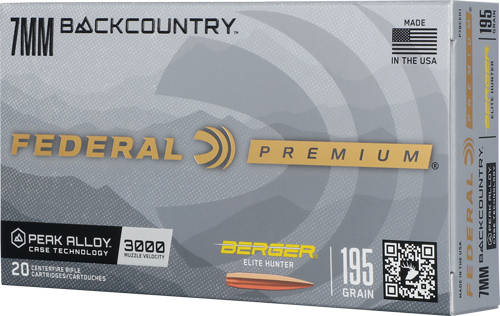 Federal Berger Elite Hunter Rifle Ammunition 7mm Backcountry 195gr HPBT 3000 fps 20/ct - Image 3