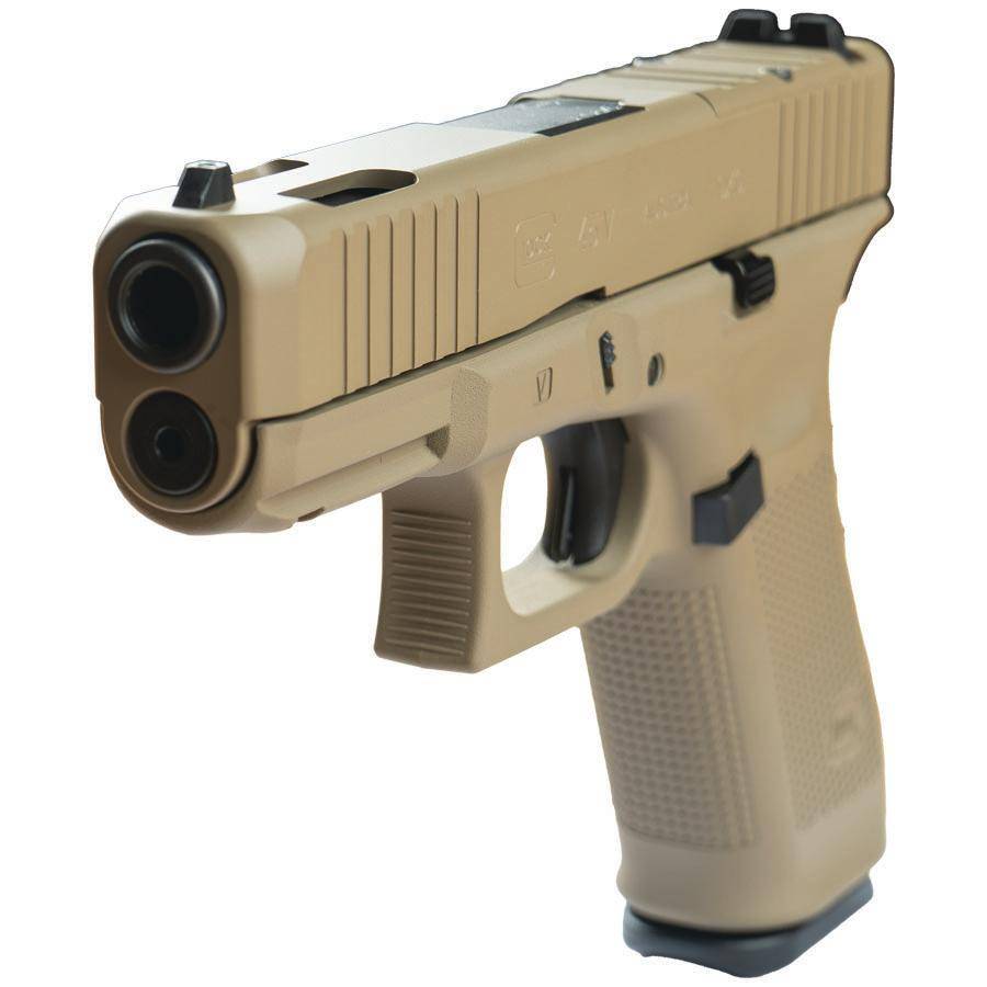 Glock V-Series Optic Ready Model 45 Handgun 9mm Luger 17rd Magazines (3) 3.7" Ported Barrel FDE Cerakote Austria - Image 4