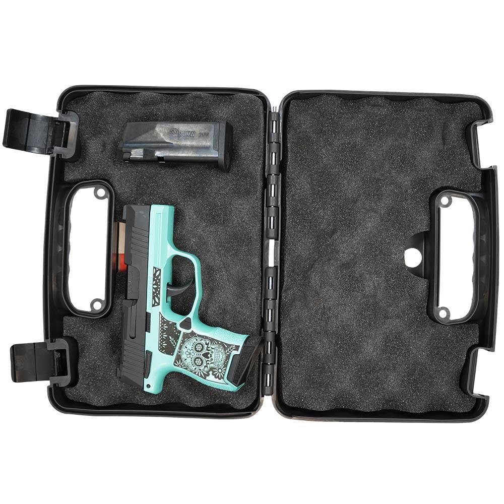 Sig Sauer "Sugar Skull Robin's Egg Blue Glitter" P365 Optic Ready Handgun 9mm Luger 10rd Magazines(2) 3.1" Barrel X-RAY 3 Sights Manual Safety - Image 6