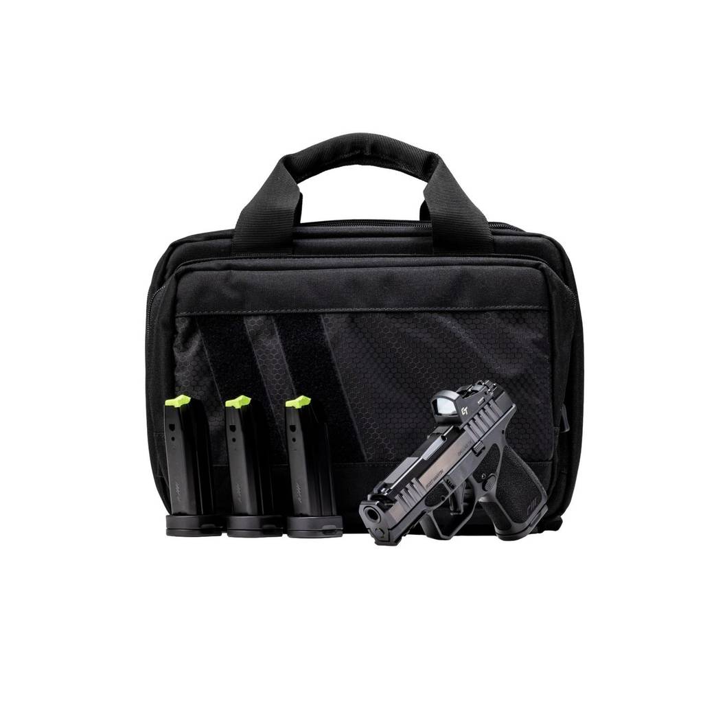 Rost Martin RM1S Comp Handgun Bundle 9mm Luger 12(1)&15(3)rd Magazines 3.6" Barrel Black Crimson Trace Red Dot Pistol