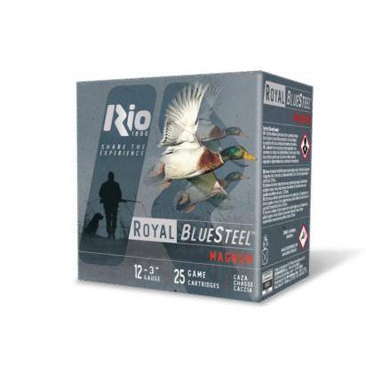 Rio Royal BlueSteel Magnum High Velocity Shotshells 12ga 3" 1-1/5oz 1450 fps #3 25/ct