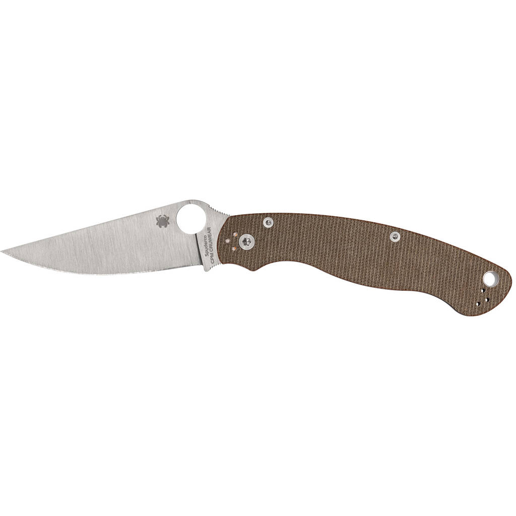 SPYDERCO MILITARY 2 CPM BRN CANVAS