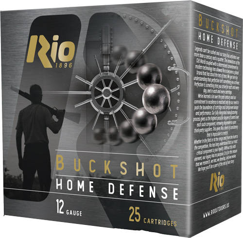 Rio Royal Buck Home Defense Shotshells 12ga 2-3/4" 9-Pellets 1250 fps #1 25/ct - Image 2
