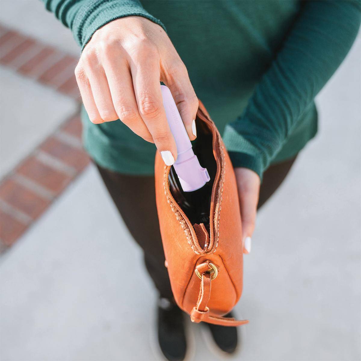 Sabre Mighty Discreet Pepper Spray with Snap Clip Keychain Lavender - Image 4