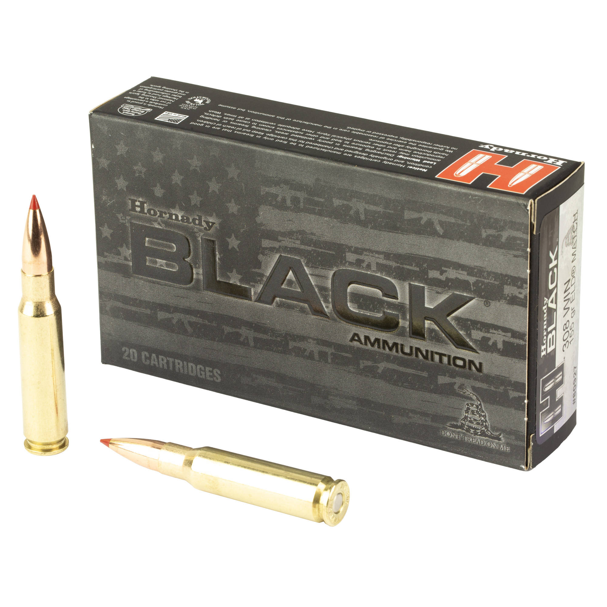 HRNDY BLACK 308WIN 155GR AMAX 20/200