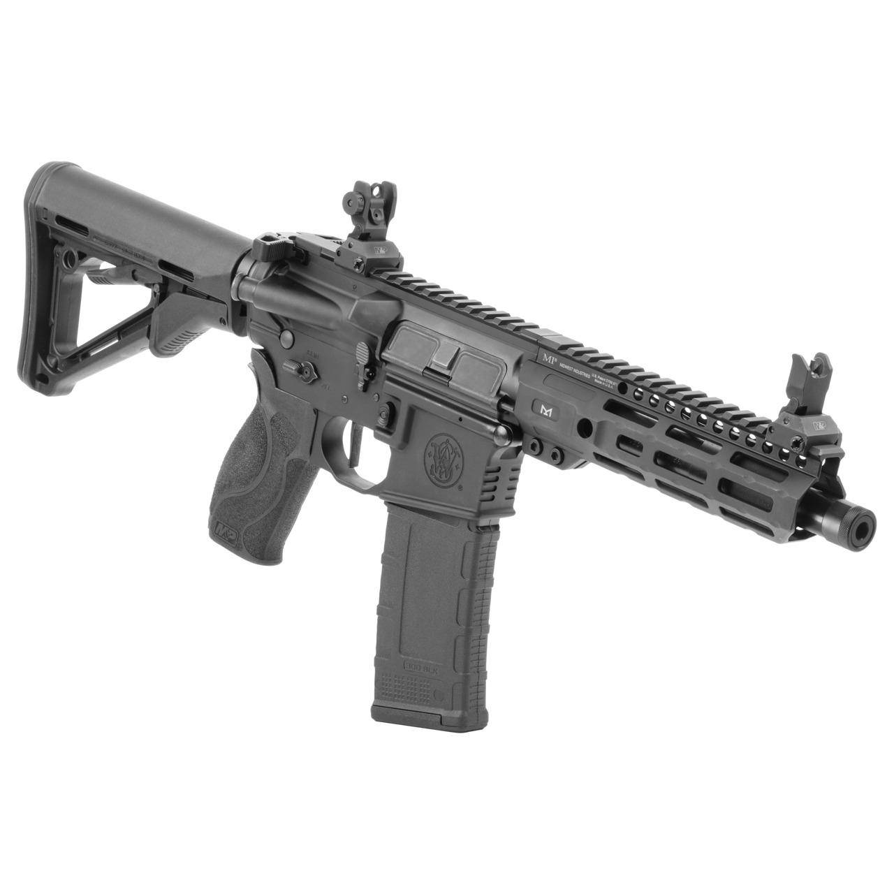 S&W M&P15 AXE SBR .300 Blackout 30rd Magazine 8" Threaded Barrel M-LOK Handguard Black Flip Sights - Image 2
