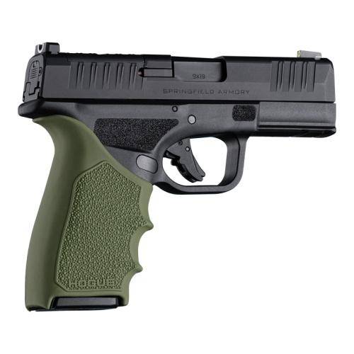Hogue HandAll Beaver Tail Handgun Grip Sleeve Springfield Armory Hellcat Pro OD Green - Image 2
