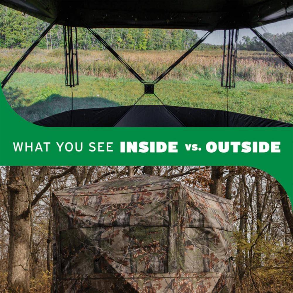 Barronett Blinds Grandview Ground Blind Bloodtrail Backwoods Camo See Through - Image 3