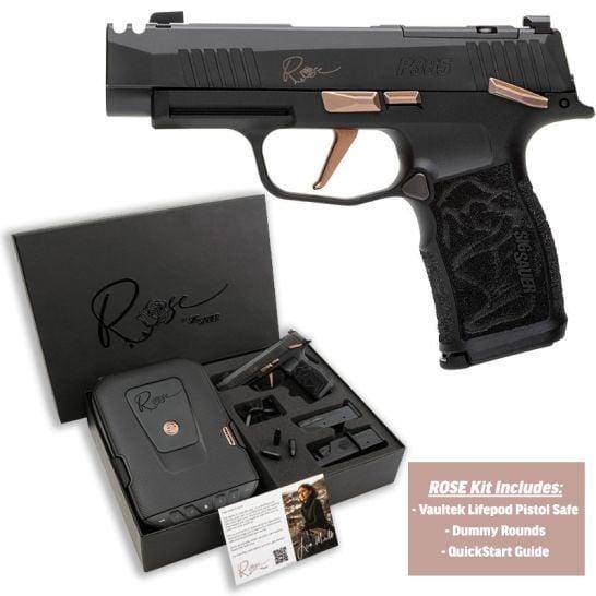Sig Sauer P365-XL Rose Comp CA Approved Handgun 9mm Luger 10rd Magazines(2) 3.1" Barrel Manual Safety