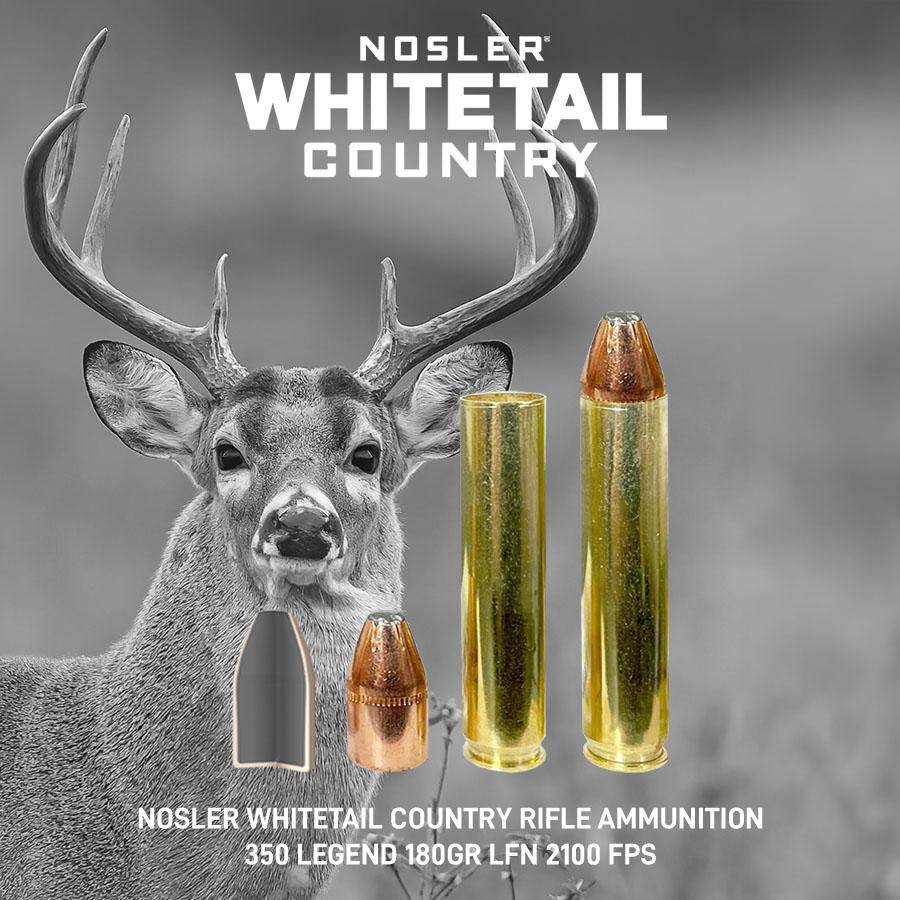 Nosler Whitetail Country Rifle Ammunition 45-70 Govt 300gr LFN 1950 fps 20/ct - Image 11