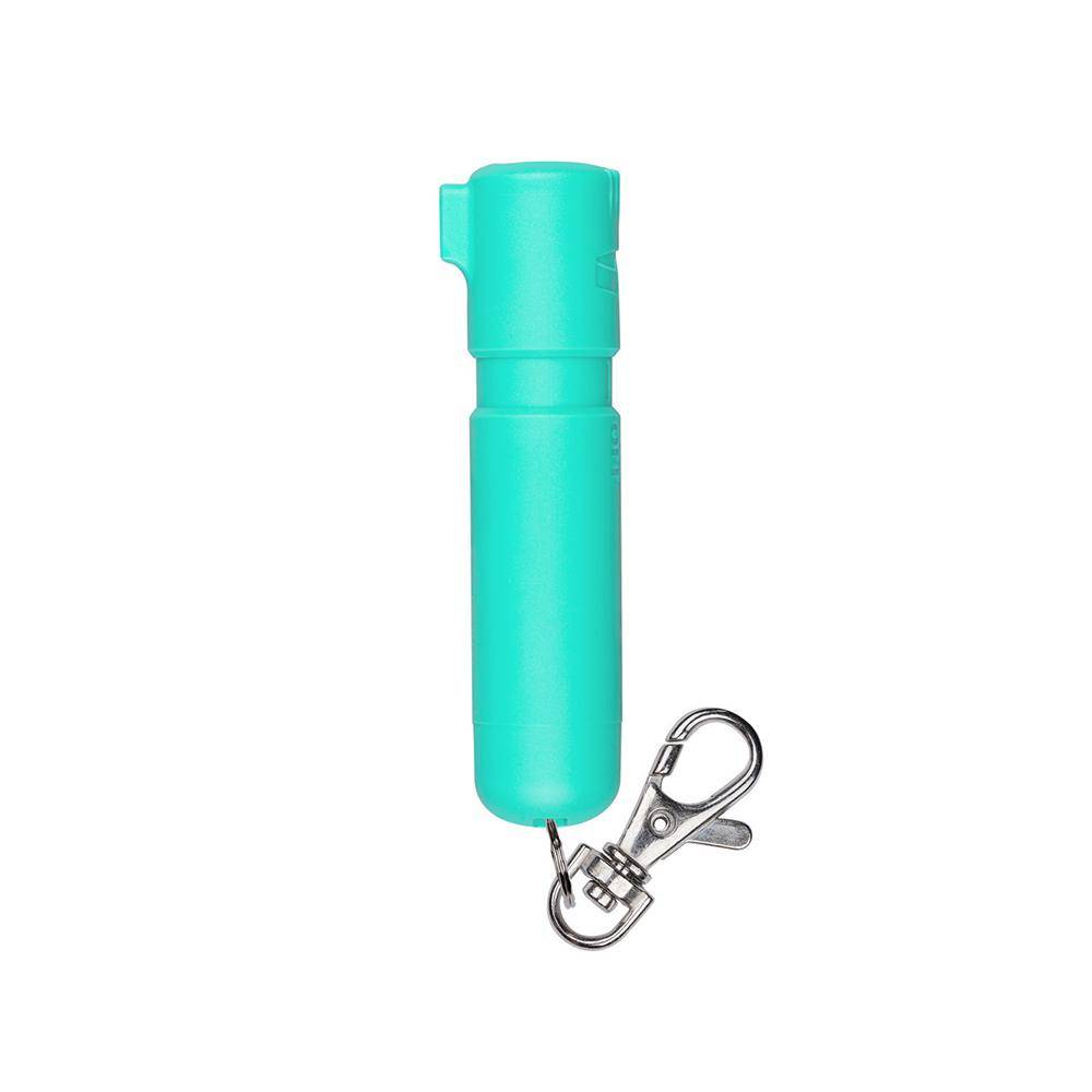 Sabre Mighty Discreet Pepper Spray with Snap Clip Keychain Mint Green