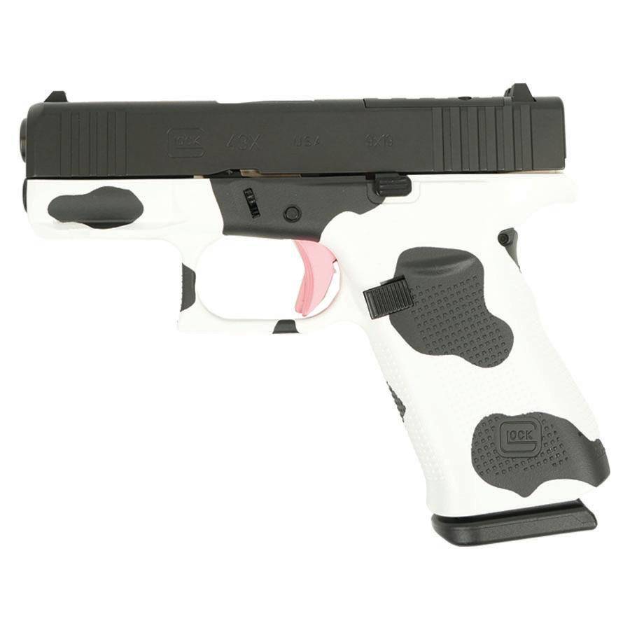 Glock 43X "Cow" Hydro Dipped Handgun 9mm Luger 10rd Magazines(2) 3.4" Barrel Accessory Rail USA Made - Image 4