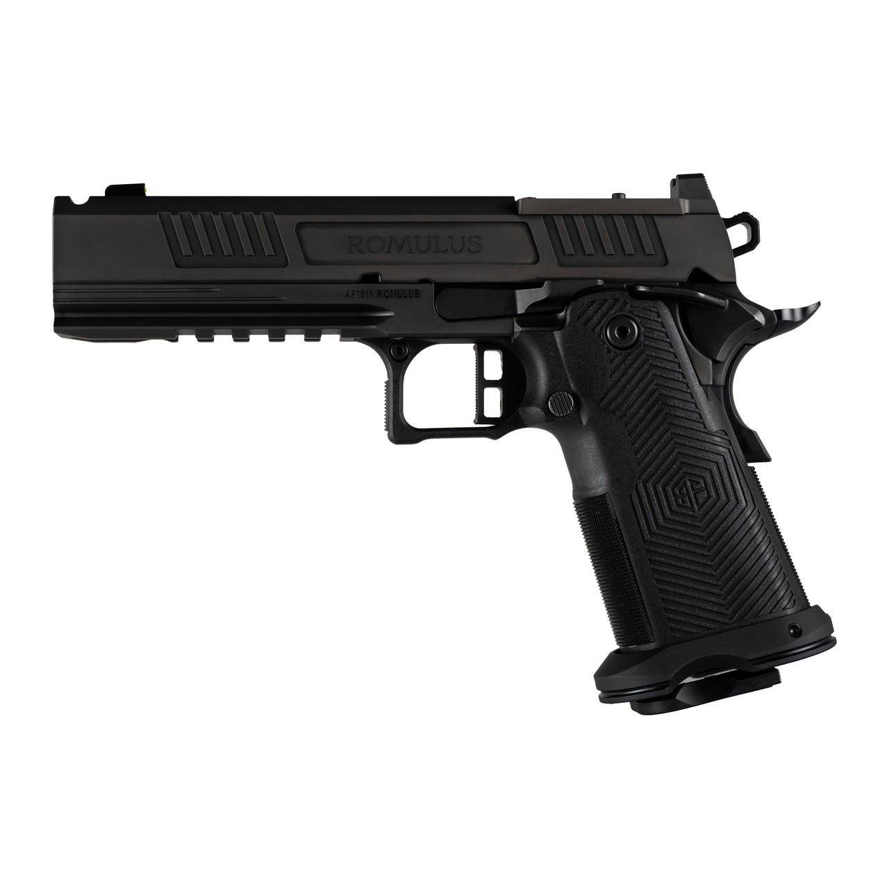 AF1911-ROMULUS 9MM 20Rd Magazine (5) 5" BULL Ramped Ported Barrel MOS Optic Cut DLC BLK - Image 2