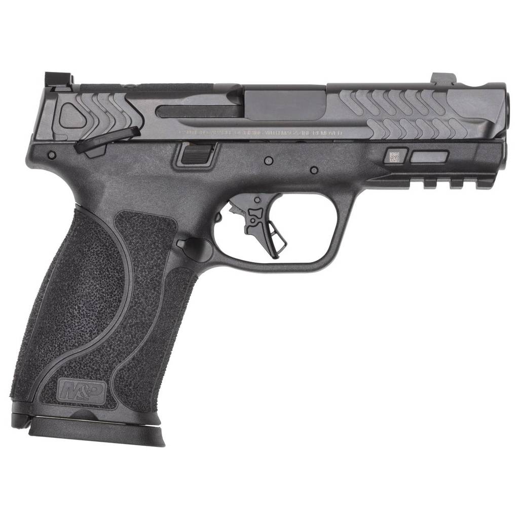 S&W PC M&P 10mm M2.0 Carry Comp Handgun 10mm Auto 10rd Magazines(2) 4" Barrel OR Thumb Safety Black Compliant