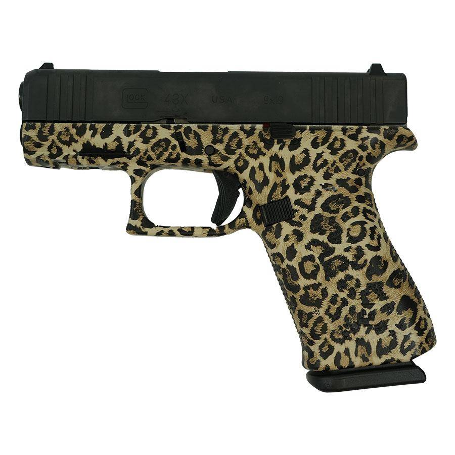Glock 43X Leopard Print Frame Handgun 9mm Luger 10rd Magazines(2) 3.4" Barrel Accessory Rail USA Made - Image 4