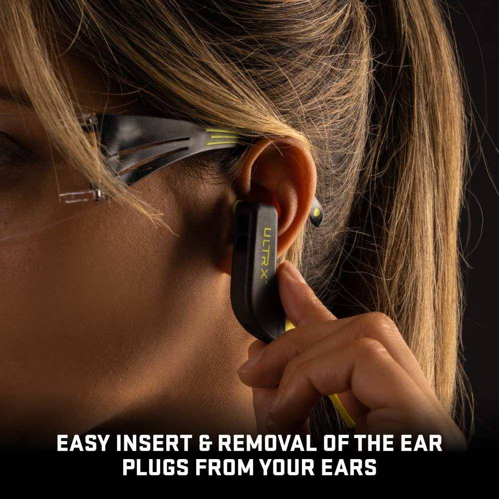 Allen ULTRX Wave Banded Passive Ear Plugs 22dB Grey Yellow - Image 8