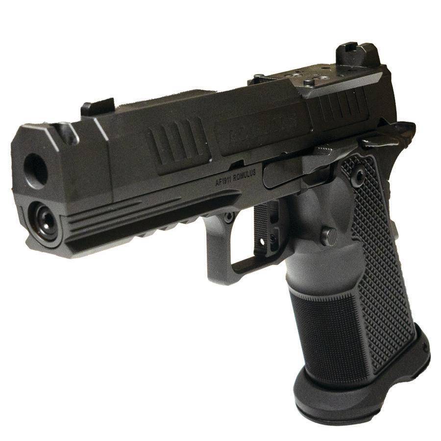 Alpha Foxtrot AF1911-Romulus MOS Adapter Handgun 9mm Luger 17(1) & 20rd(1) Magazines 3.5" Comp Threaded Barrel DLC Black - Image 3