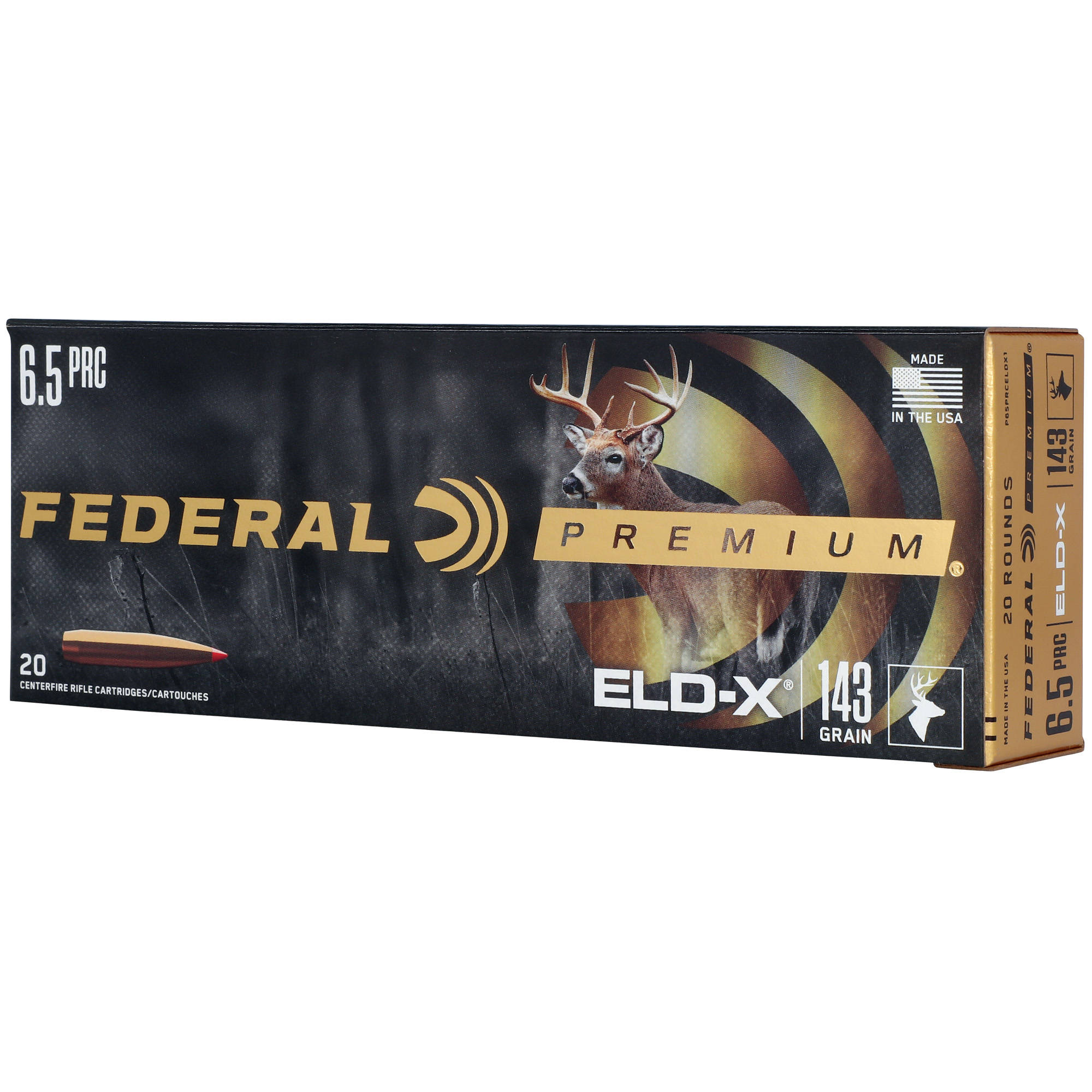 Federal Premium ELD-X Rifle Ammunition 6.5 PRC 143gr PT 2900 fps 20/ct - Image 2