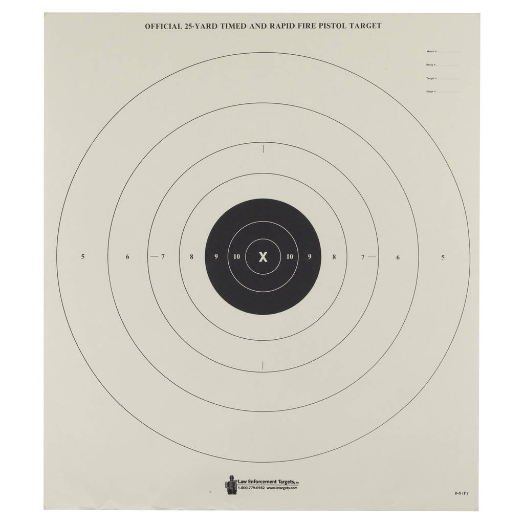 ACTION TGT BULLSEYE PAPER 100PK