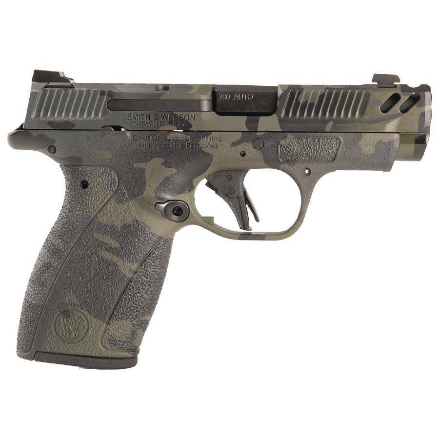 S&W PC Bodyguard 2.0 Carry Comp Handgun .380 Auto 10(1)&12(1)rd Magazines 3.1? Ported Barrel No Manual Safety Black Multicam Finish